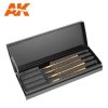 AK Interactive AKSK-10 PREMIUM SIBERIAN KOLINSKY BRUSHES DELUXE CASE